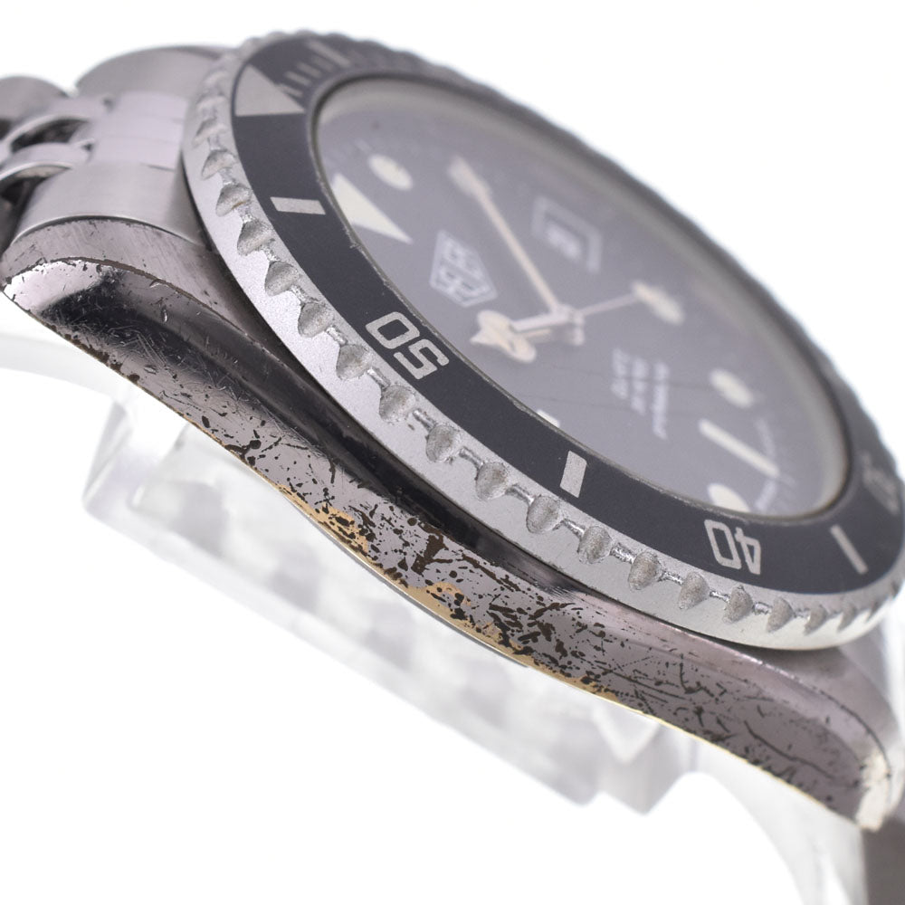 TAG HEUER 1000 series professional 980.033 Date black Dial Quartz Men's
 Watch C#146878