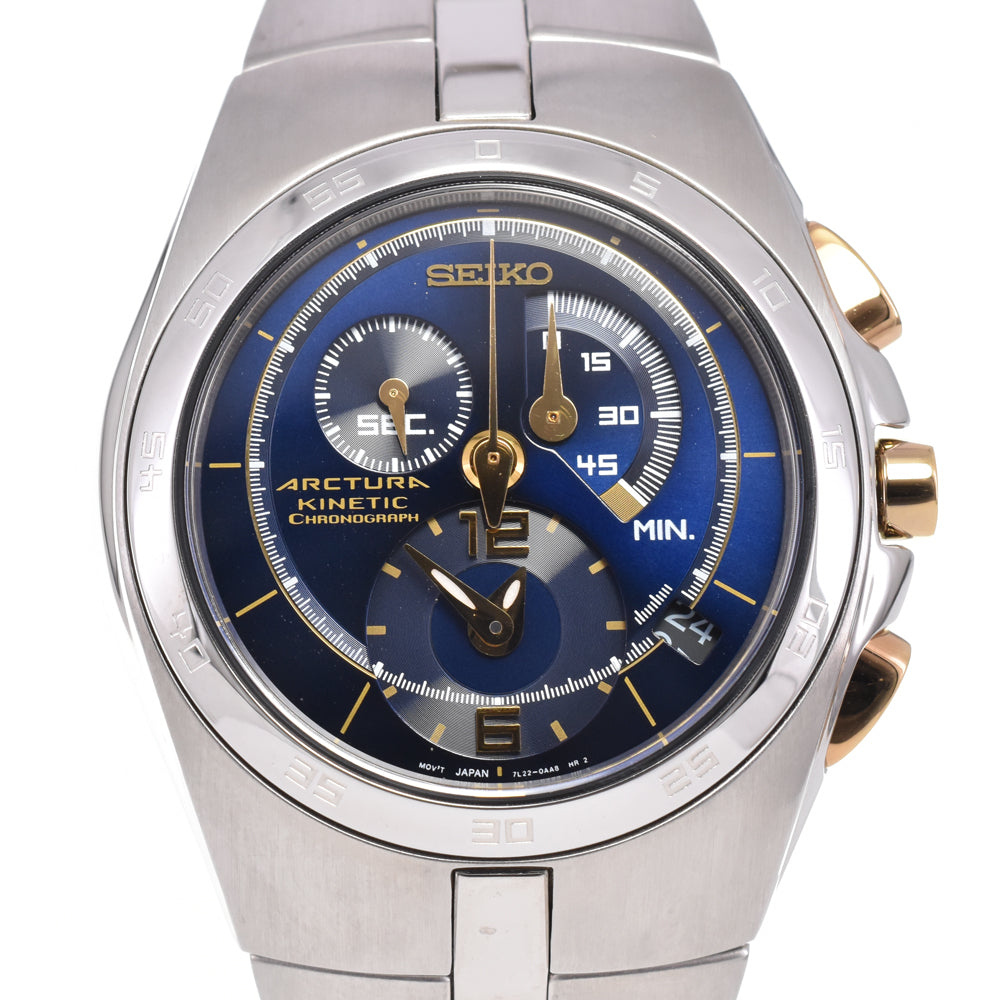 SEIKO Arctura 7L22-0AF0/SNL011P1 Kinetic blue Dial Auto quartz Men's
 Watch G#146880