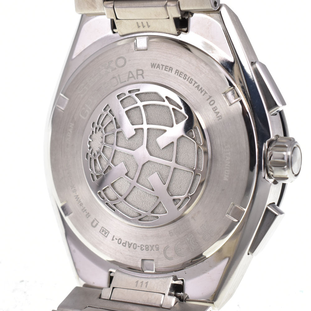 with paper SEIKO Astron SBXC175/5X83-0AP0-1 Light blue Dial GPS Solar Men's
 Watch B#146882