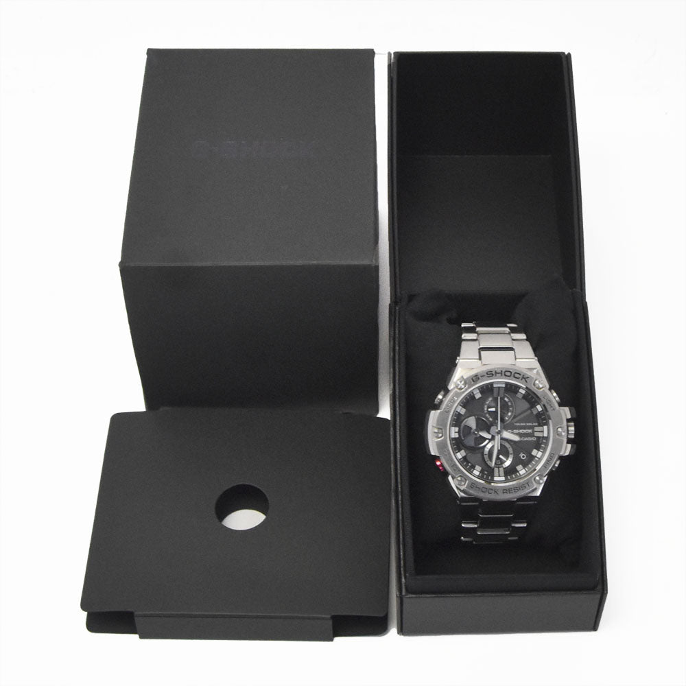 CASIO G-SHOCK G-STEEL GST-B100D-1AJF mobile link Silver Dial Solar Men's
 Watch C#146894