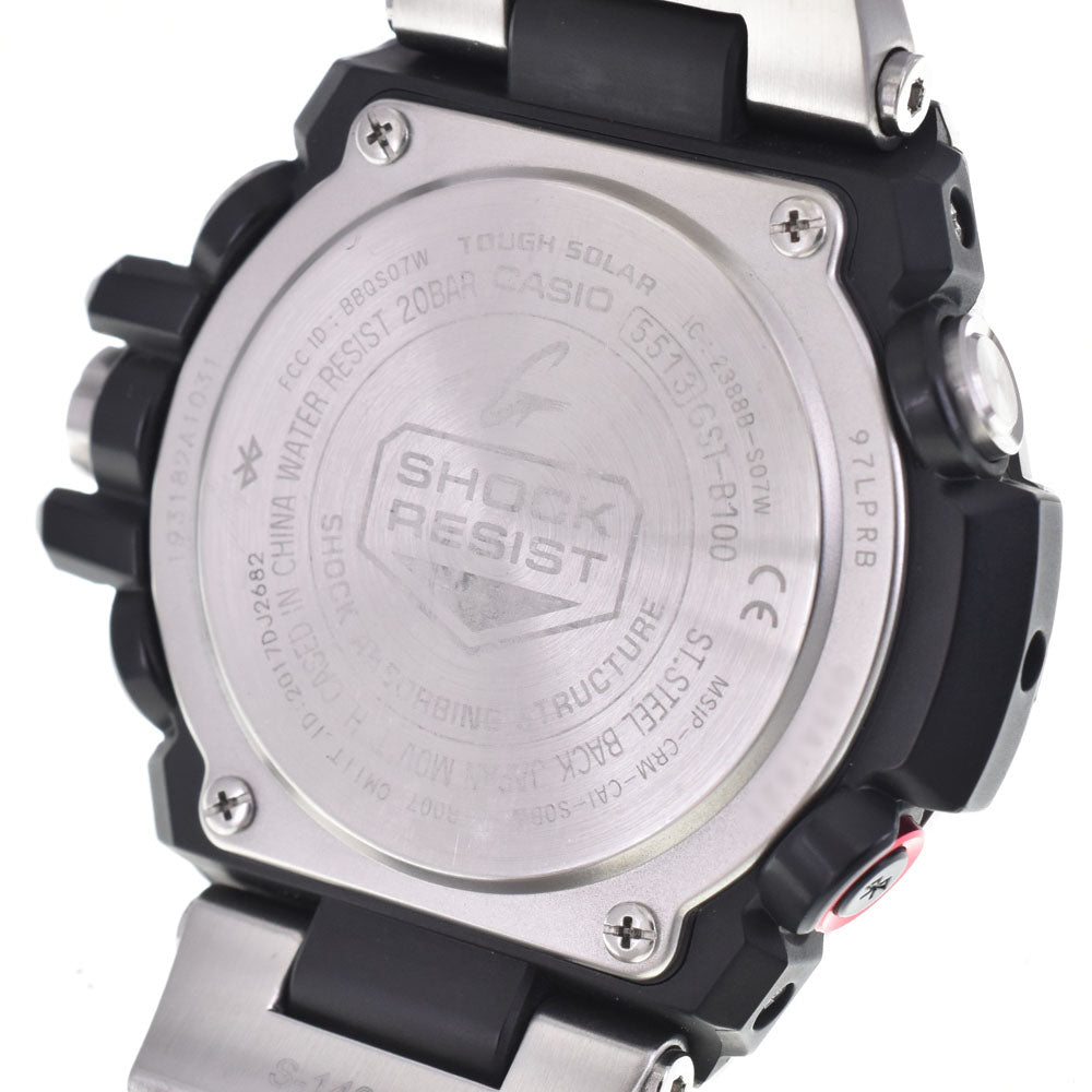 CASIO G-SHOCK G-STEEL GST-B100D-1AJF mobile link Silver Dial Solar Men's
 Watch C#146894