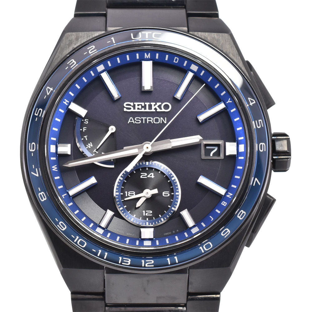 with paper SEIKO Astron Nexter 8B63-0BB0/SBXY041 black Dial Radio Sync Solar Men's
 Watch C#146906