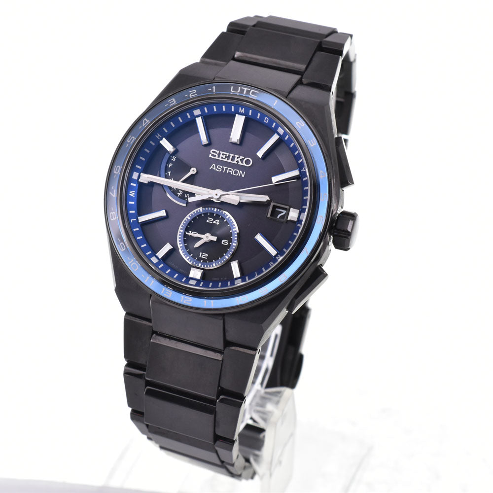 with paper SEIKO Astron Nexter 8B63-0BB0/SBXY041 black Dial Radio Sync Solar Men's
 Watch C#146906