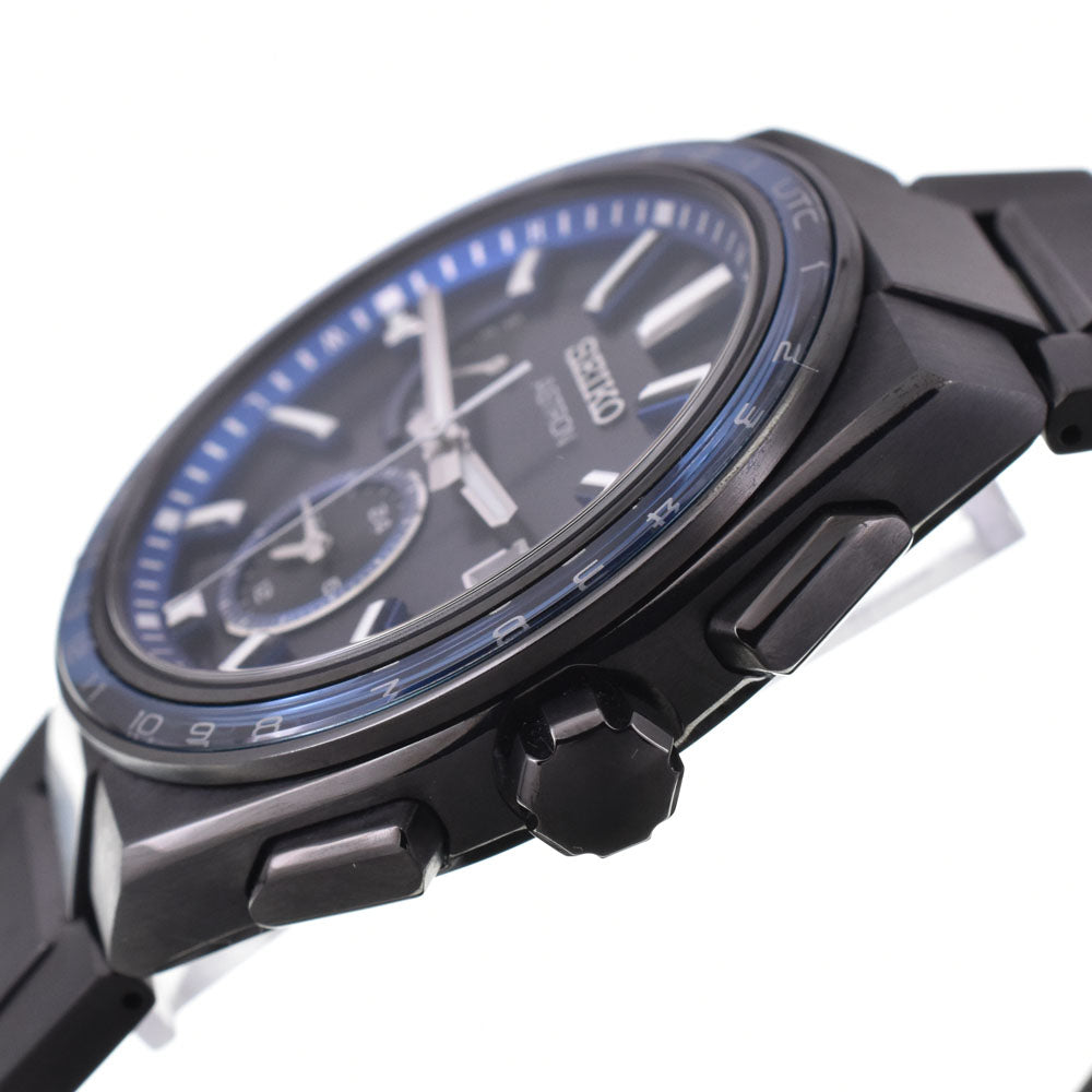 with paper SEIKO Astron Nexter 8B63-0BB0/SBXY041 black Dial Radio Sync Solar Men's
 Watch C#146906