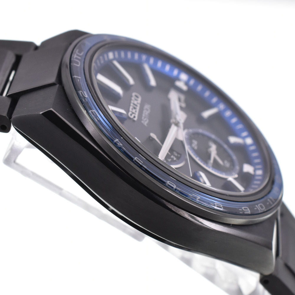 with paper SEIKO Astron Nexter 8B63-0BB0/SBXY041 black Dial Radio Sync Solar Men's
 Watch C#146906