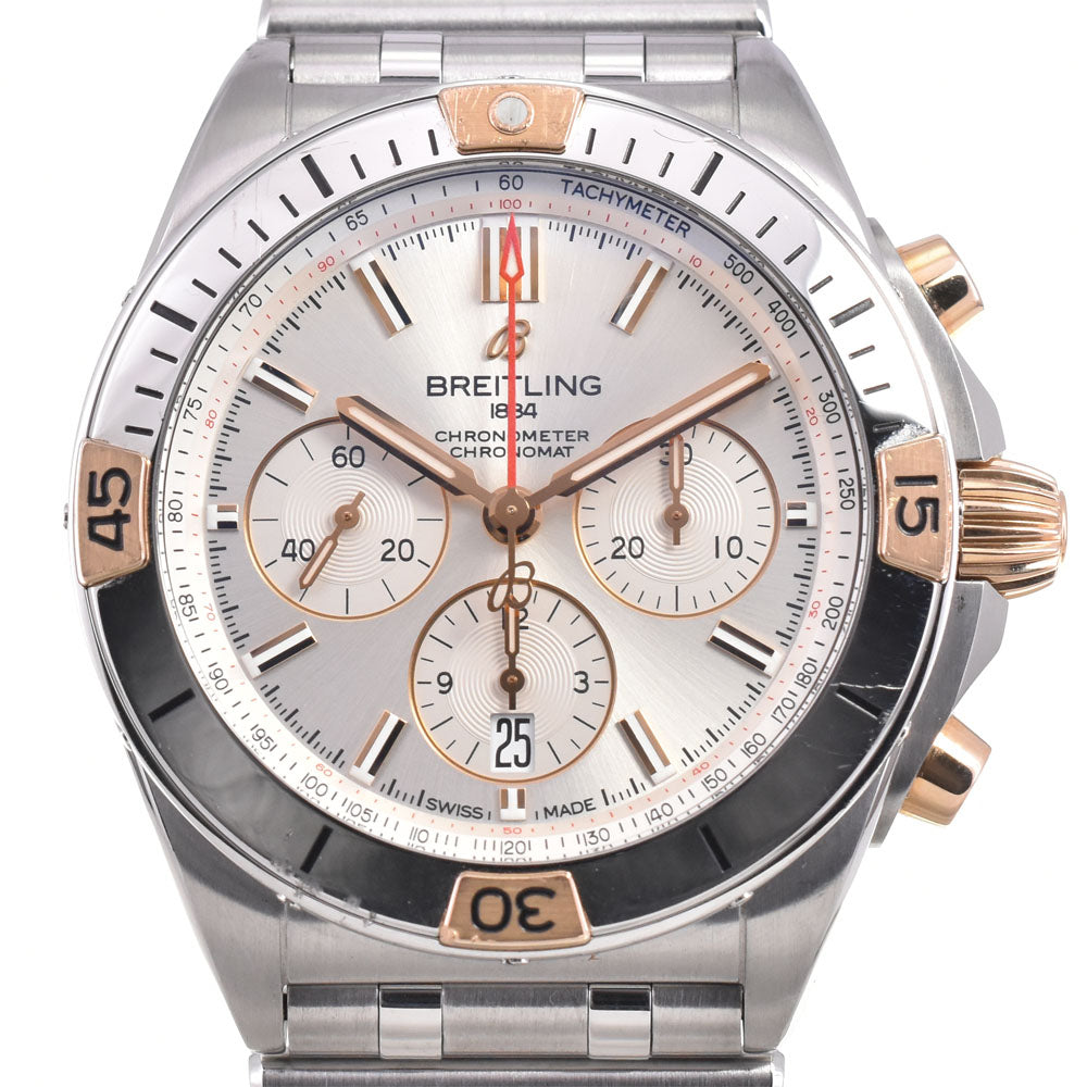 with paper BREITLING Chronomat B01 42 IB0134 Date Silver Dial Automatic Men's
 Watch C#146909