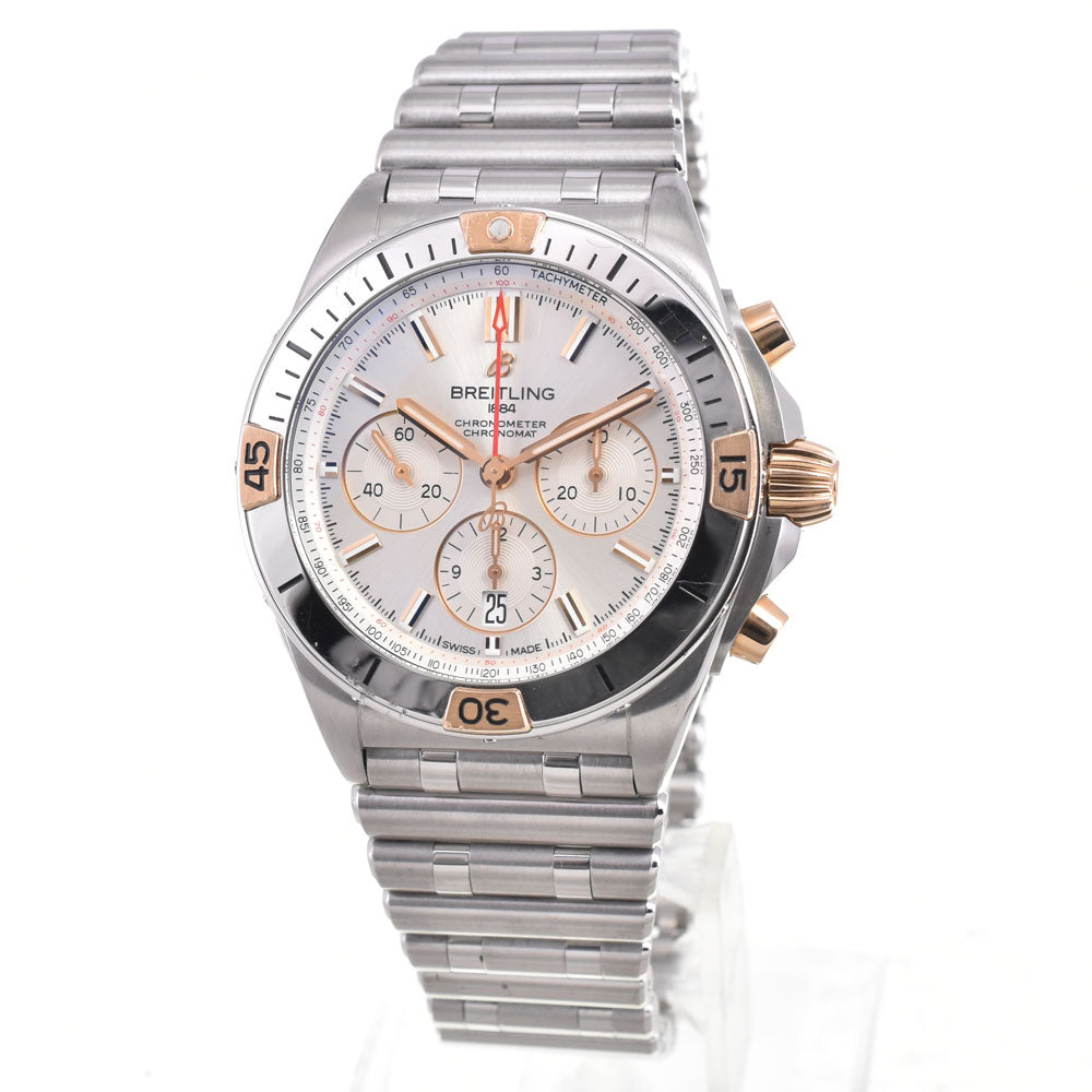 with paper BREITLING Chronomat B01 42 IB0134 Date Silver Dial Automatic Men's
 Watch C#146909