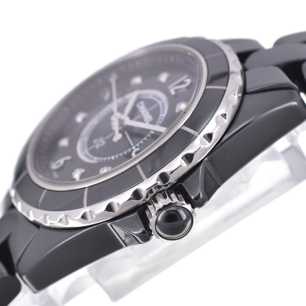 with paper CHANEL J12 H2569 8P diamond black Dial Quartz Ladies
 Watch C#146913