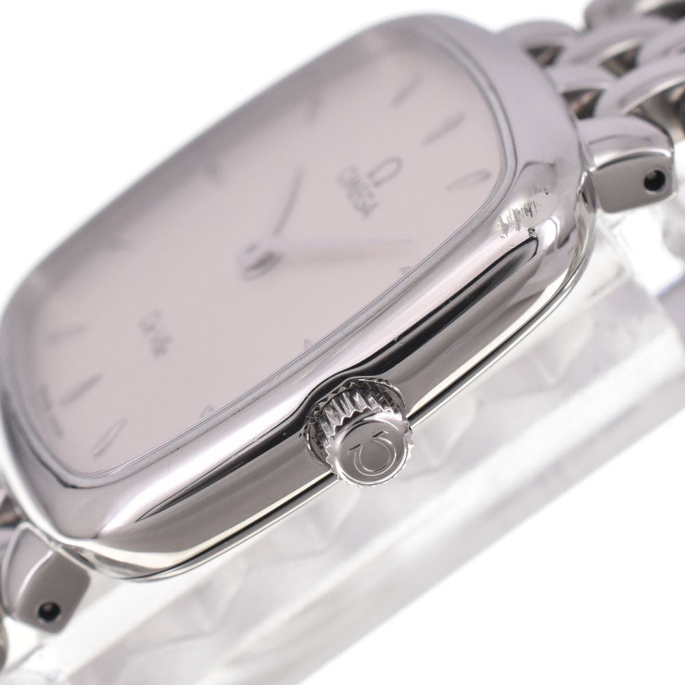 OMEGA De Ville Stainless Steel Silver Dial Quartz Ladies
 Watch H#146923