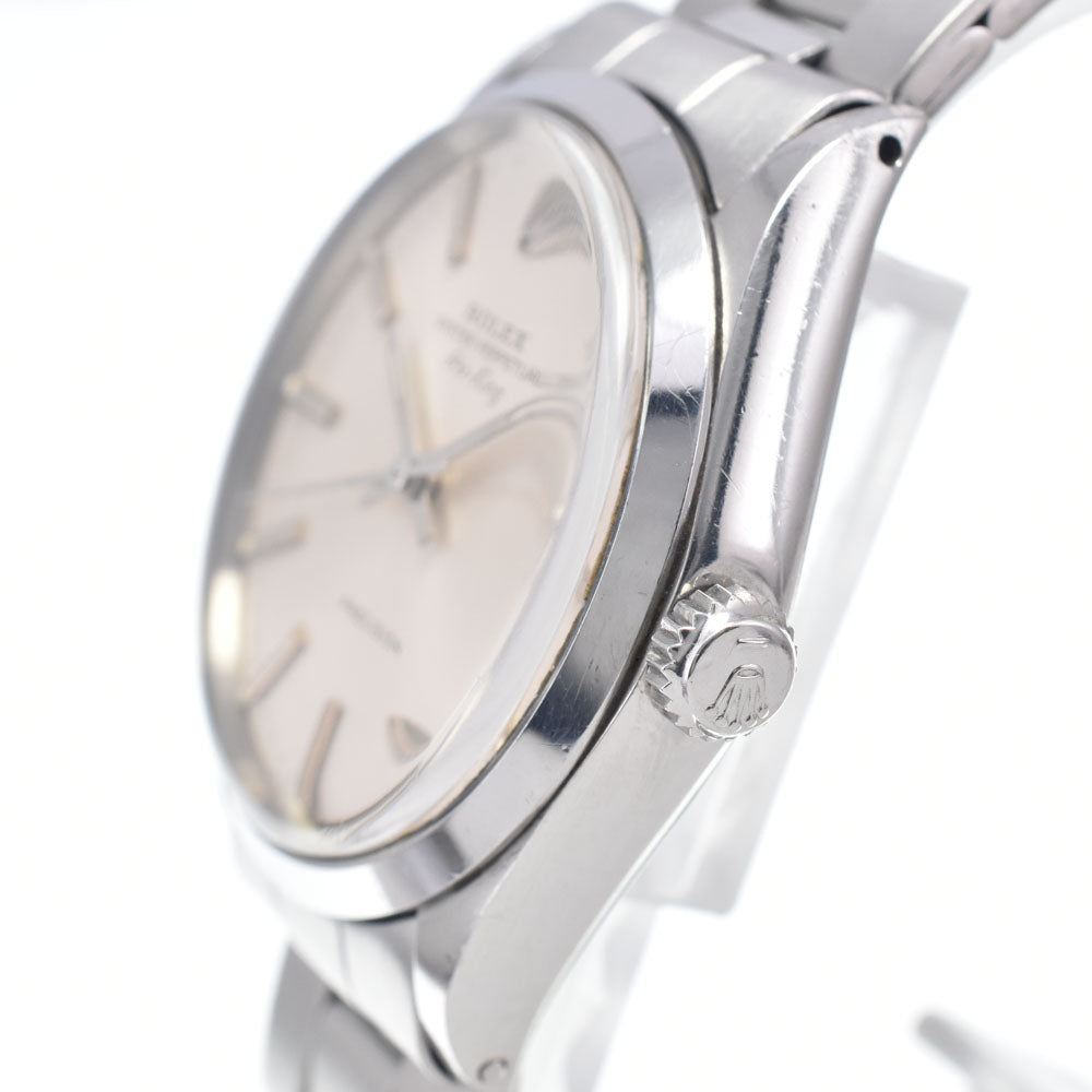with paper ROLEX Oyster Perpetual Air King 5500 vintage Cal.1520 Silver Dial Automatic Men's
 Watch M#146925