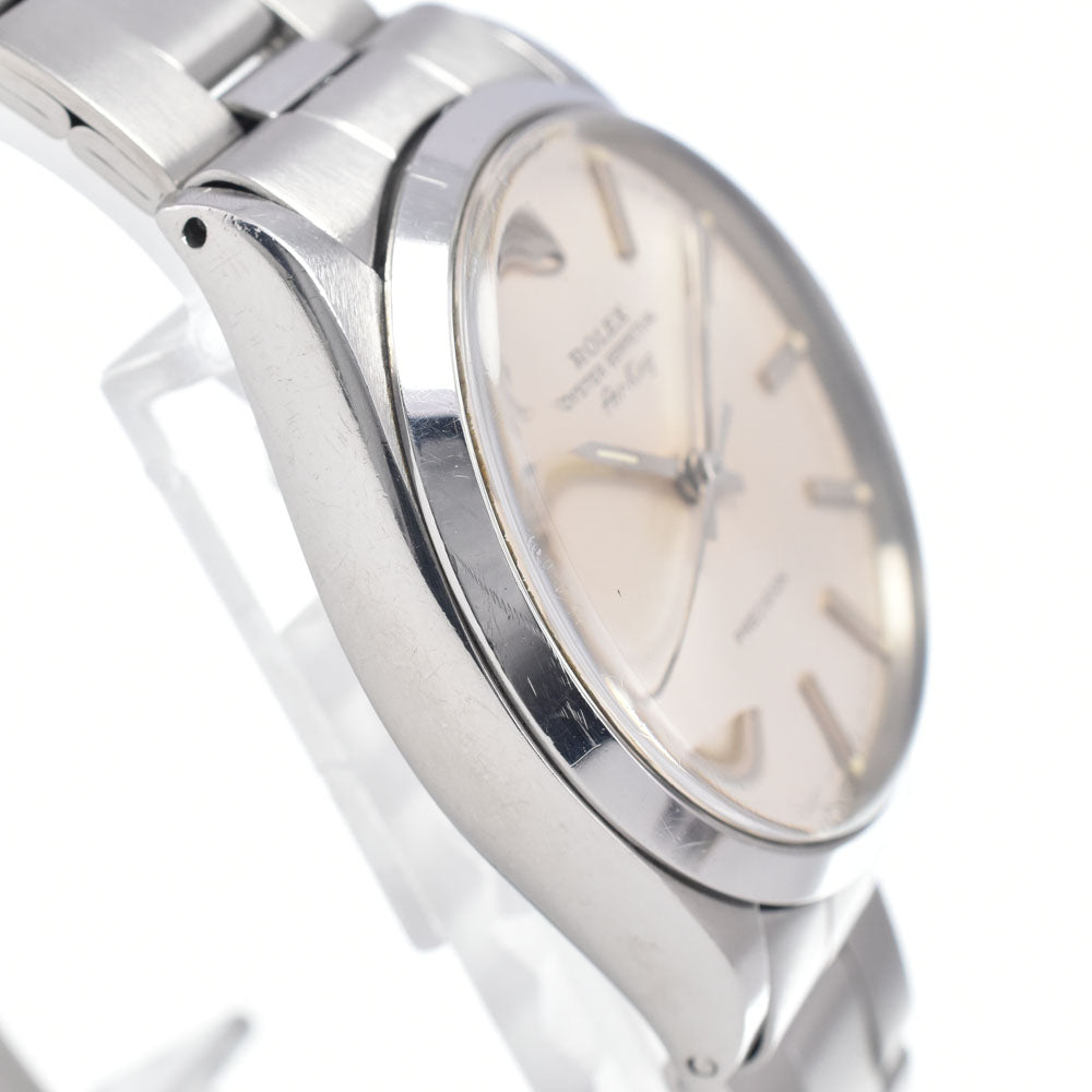 with paper ROLEX Oyster Perpetual Air King 5500 vintage Cal.1520 Silver Dial Automatic Men's
 Watch M#146925