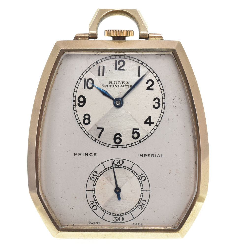 ROLEX Prince Imperial 1645 vintage Silver Dial Hand Winding Men's
 Pocket watch L#146926