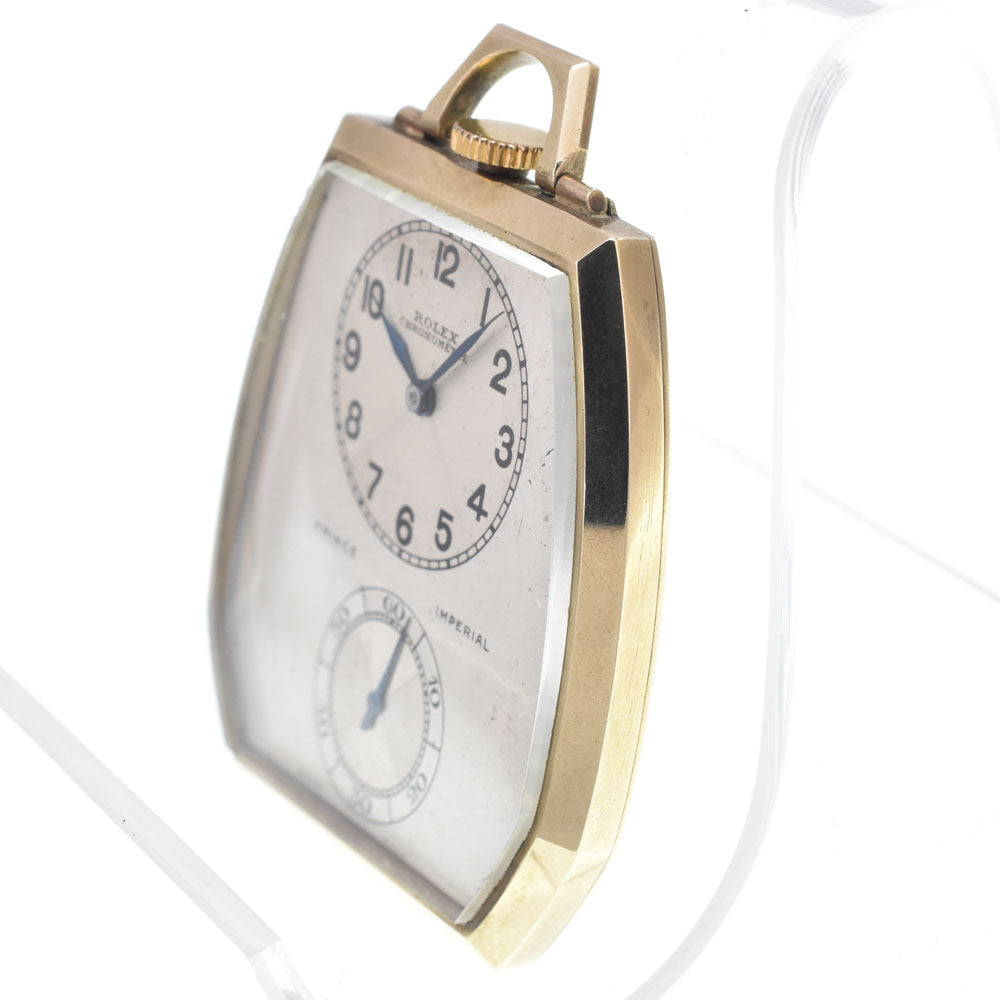 ROLEX Prince Imperial 1645 vintage Silver Dial Hand Winding Men's
 Pocket watch L#146926