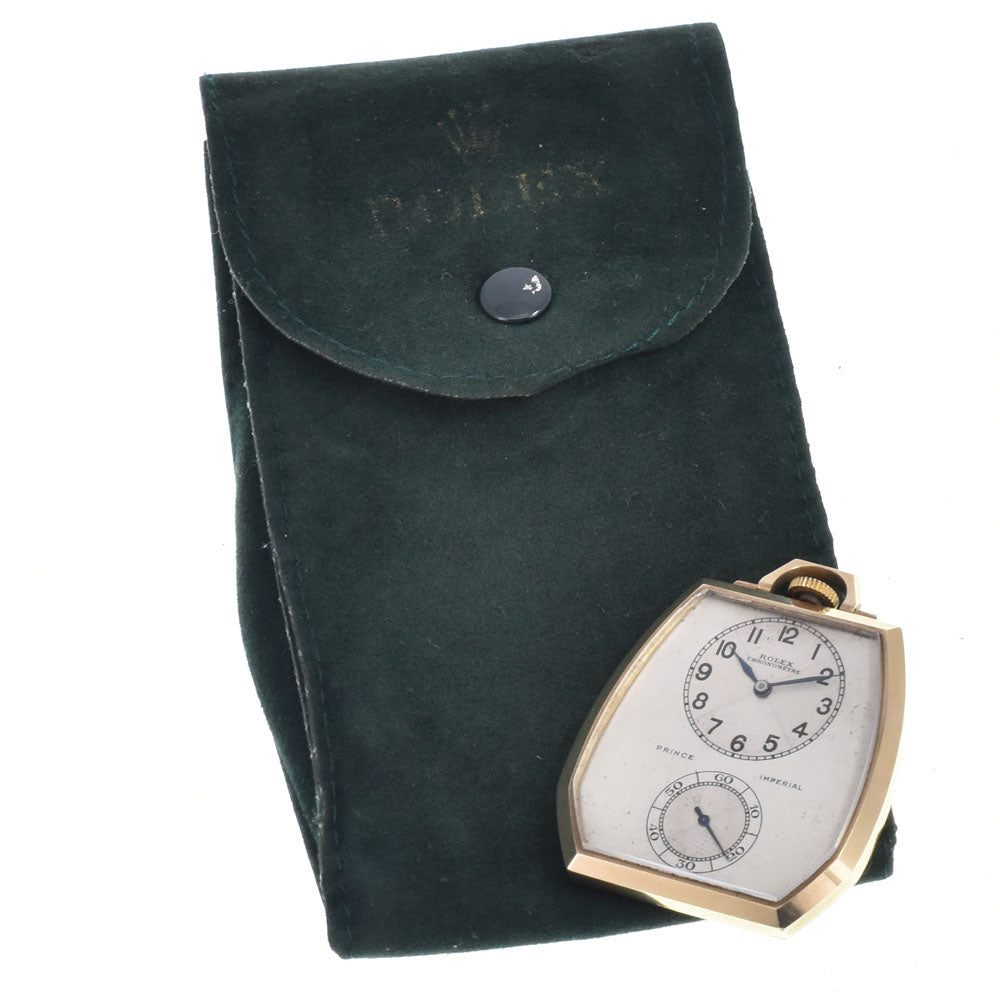 ROLEX Prince Imperial 1645 vintage Silver Dial Hand Winding Men's
 Pocket watch L#146926