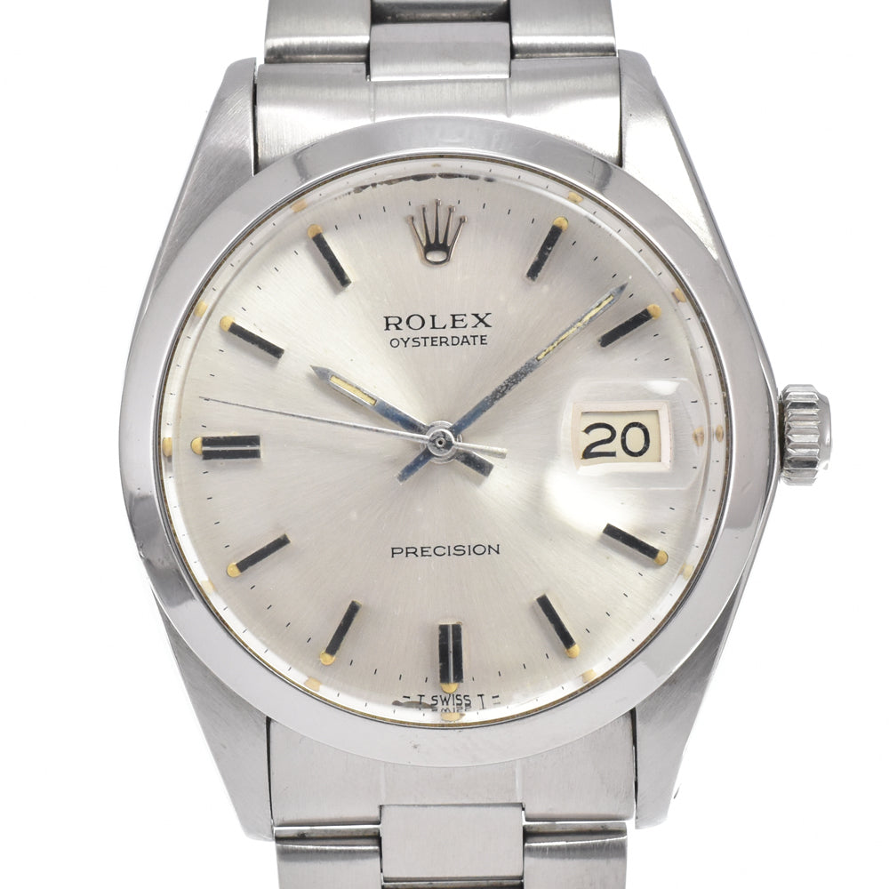 ROLEX Oyster Date Precision 6694 vintage Cal.1225 Silver Dial Hand Winding Men's
 Watch D#146929