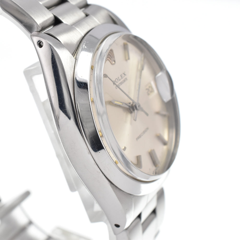 ROLEX Oyster Date Precision 6694 vintage Cal.1225 Silver Dial Hand Winding Men's
 Watch D#146929