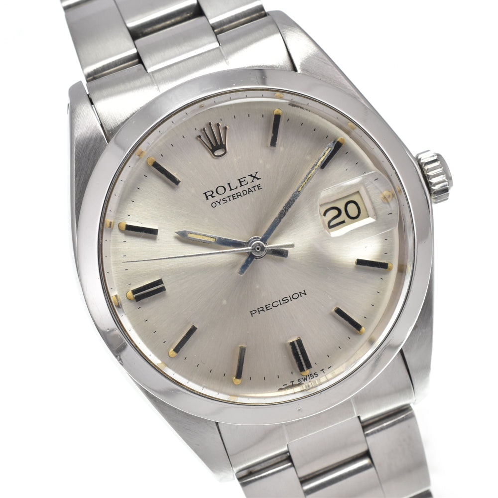ROLEX Oyster Date Precision 6694 vintage Cal.1225 Silver Dial Hand Winding Men's
 Watch D#146929