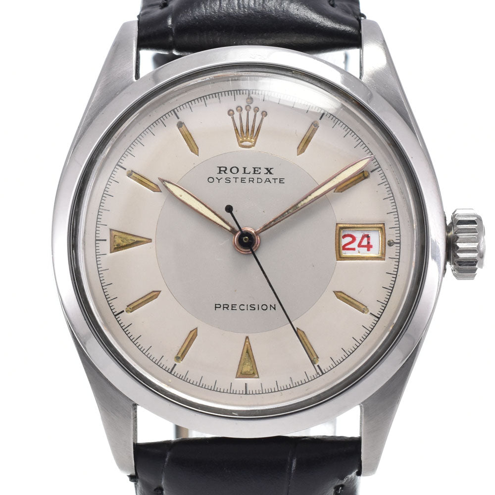 ROLEX Oyster Date Precision 6294 vintage Cal.740 beige Dial Hand Winding Men's
 Watch K#146932