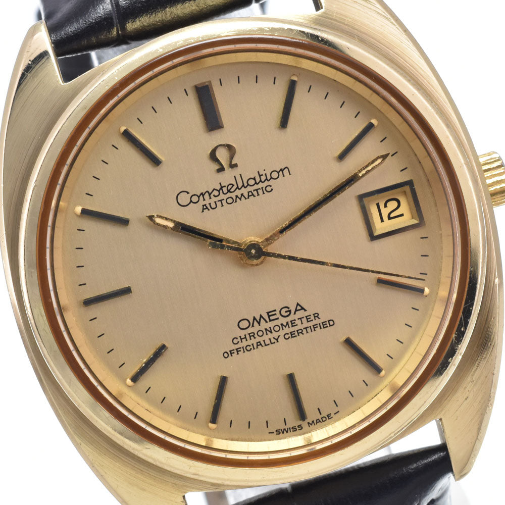 OMEGA Constellation 168.0056 vintage Cap Gold Cal.1011 gold Dial Automatic Men's
 Watch N#146936