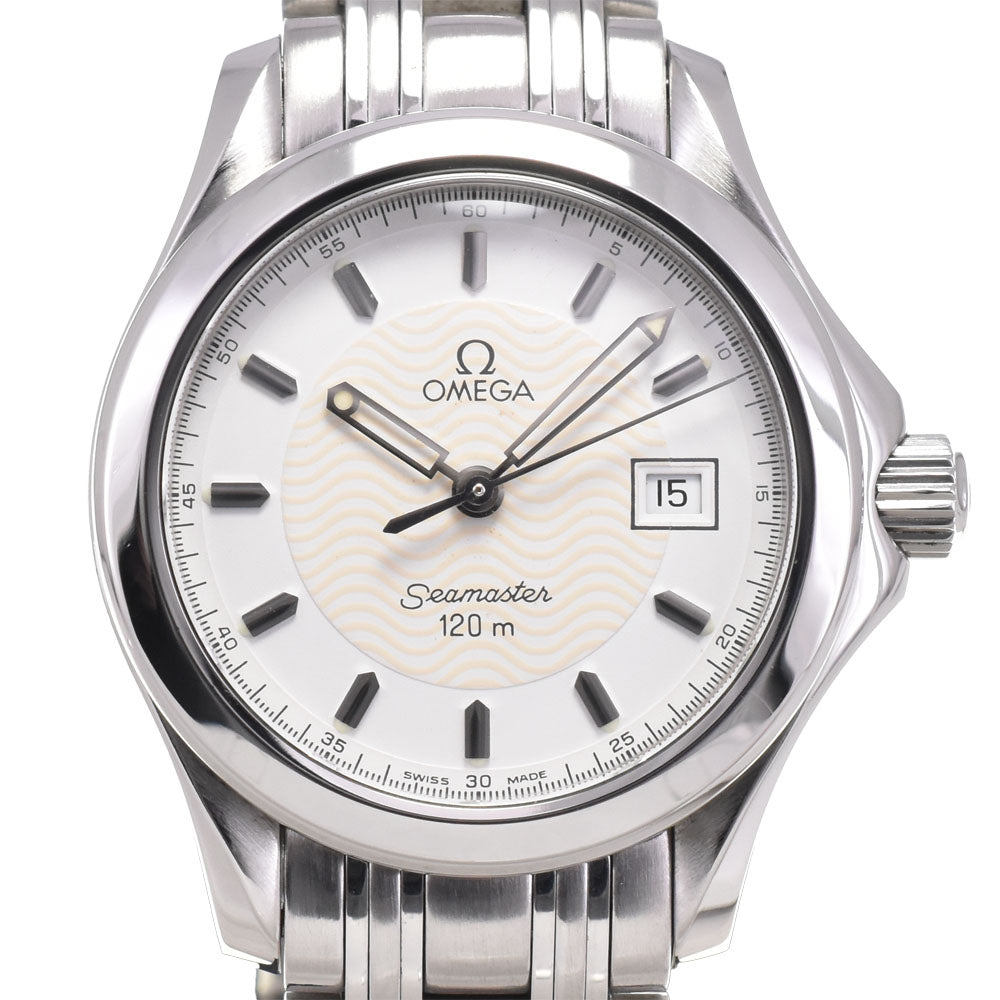 with paper OMEGA Seamaster 120M 2571.21 Date white Dial Quartz Ladies
 Watch C#146939