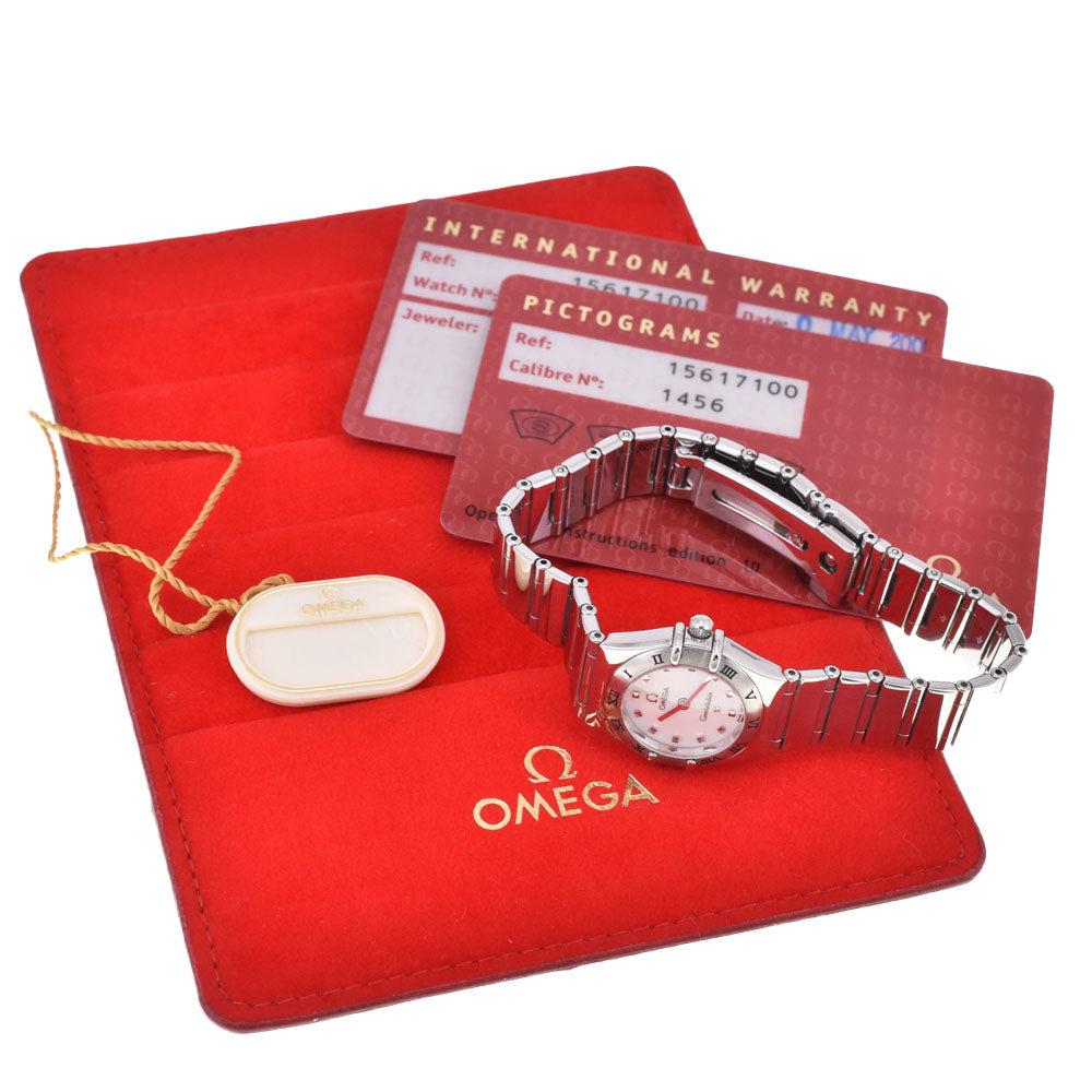 with paper OMEGA Constellation Mini My Choice 1561.71 White shell Dial Quartz Ladies
 Watch G#146948
