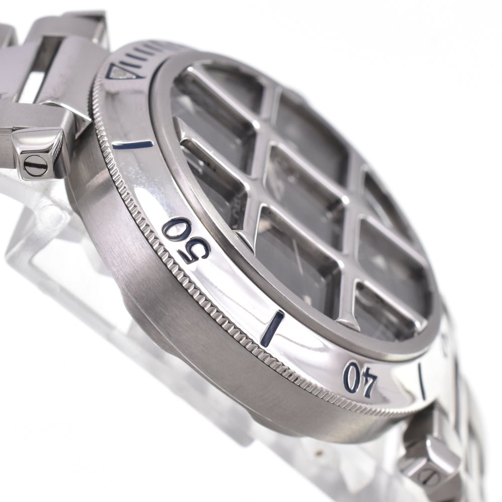 CARTIER Pasha Grid 950 Platinum Bezel W3105255/2379 Date black Dial Automatic Men's
 Watch I#146952
