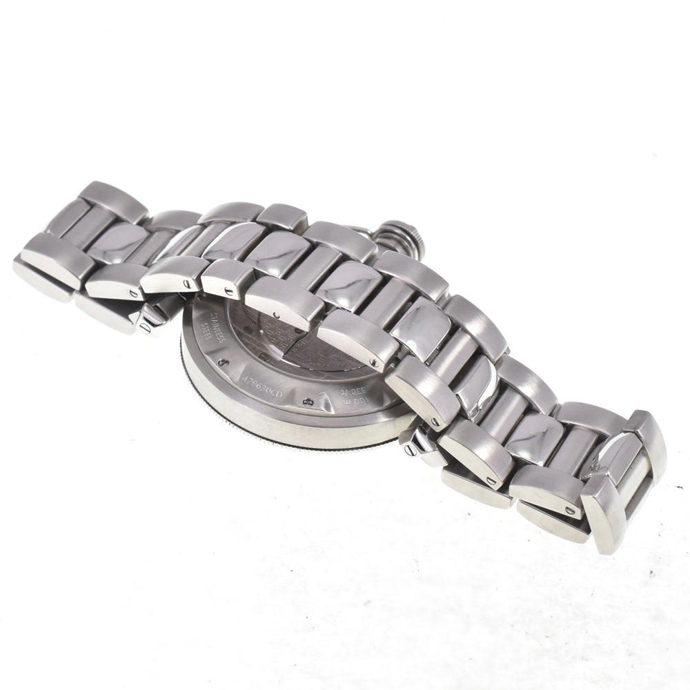 CARTIER Pasha Grid 950 Platinum Bezel W3105255/2379 Date black Dial Automatic Men's
 Watch I#146952