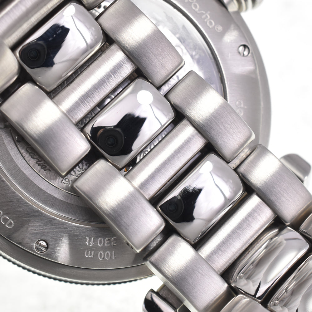 CARTIER Pasha Grid 950 Platinum Bezel W3105255/2379 Date black Dial Automatic Men's
 Watch I#146952