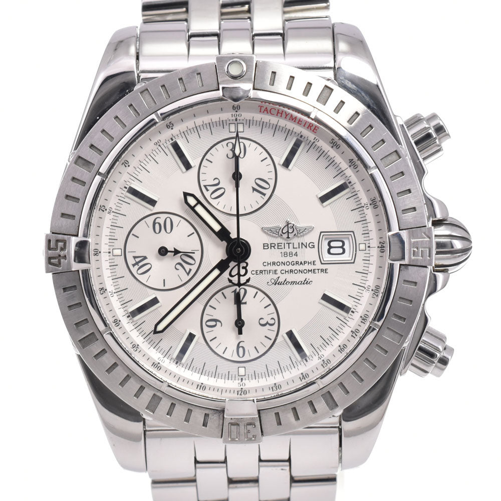 BREITLING Chronomat Evolution A13356 Chronograph Silver Dial Automatic Men's
 Watch E#146955