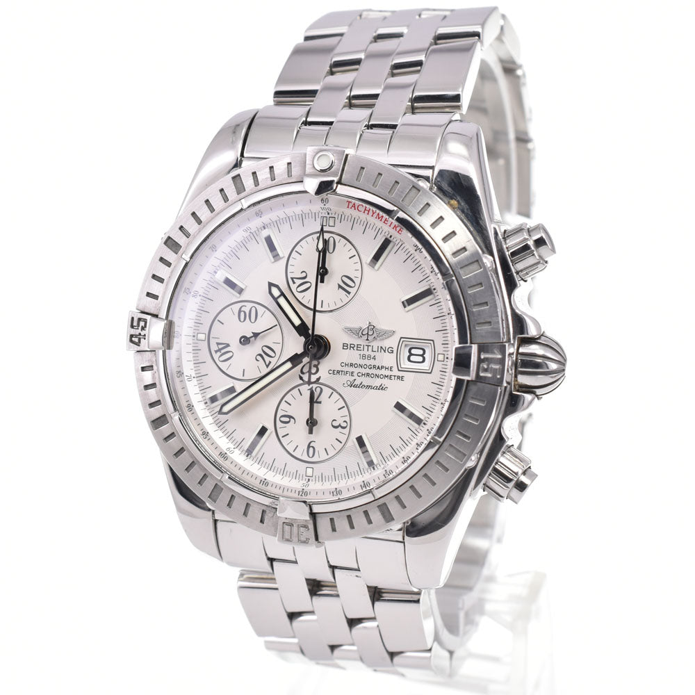 BREITLING Chronomat Evolution A13356 Chronograph Silver Dial Automatic Men's
 Watch E#146955