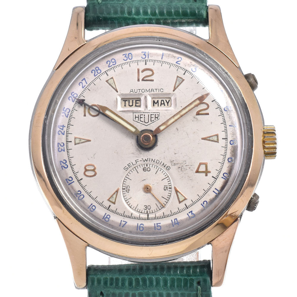 TAG HEUER W088148 vintage Bumper-type half-rotor Triple calendar Ivory Dial Automatic Men's
 Watch O#146963