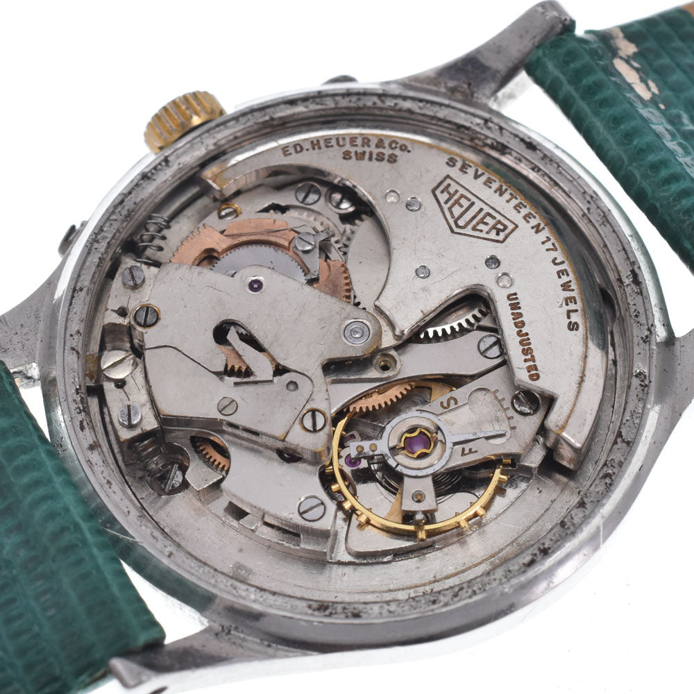 TAG HEUER W088148 vintage Bumper-type half-rotor Triple calendar Ivory Dial Automatic Men's
 Watch O#146963