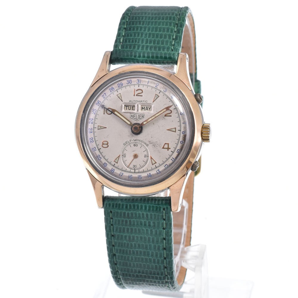 TAG HEUER W088148 vintage Bumper-type half-rotor Triple calendar Ivory Dial Automatic Men's
 Watch O#146963