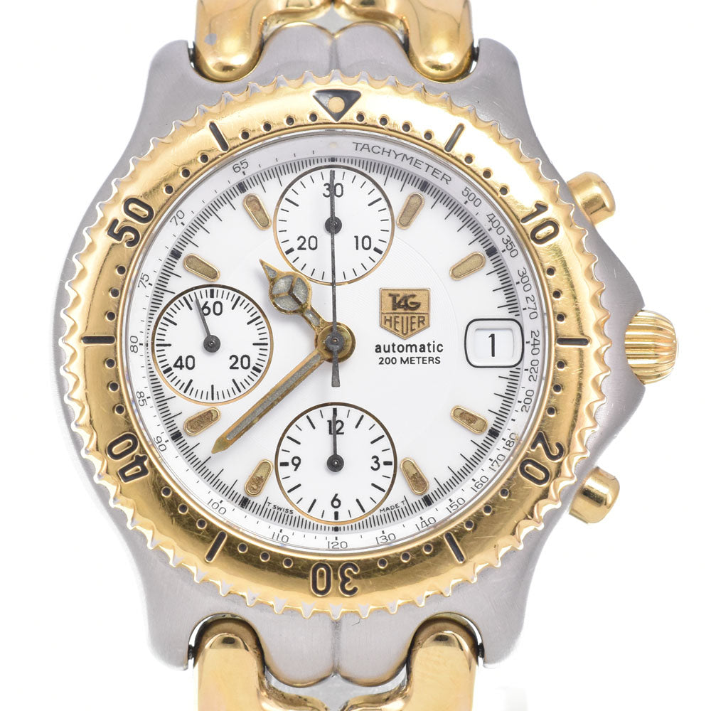 TAG HEUER Cell professional 200 CG2120-R0 Chronograph white Dial Automatic Men's
 Watch E#146965