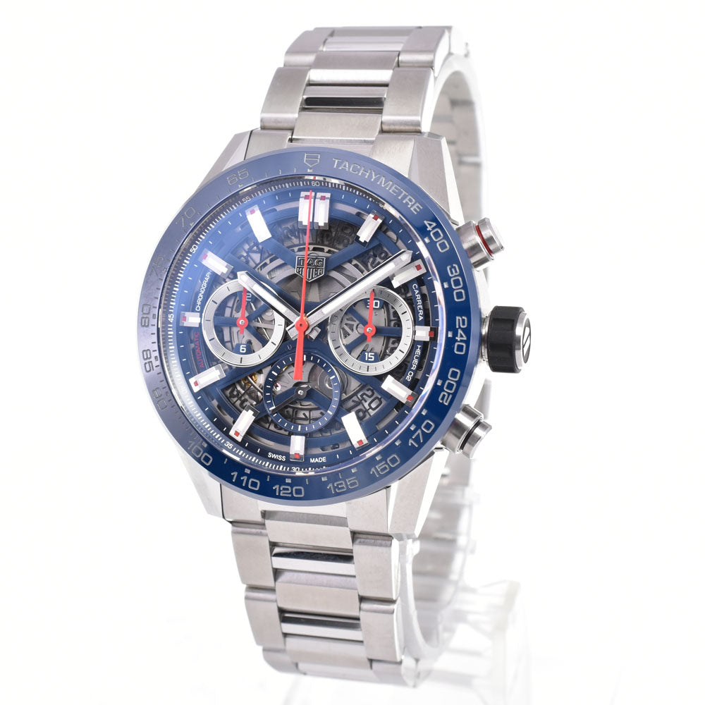 with paper TAG HEUER Carrera Caliber Heuer 02 CBG2011.BA0662 skeleton Dial Automatic Men's
 Watch B#146968