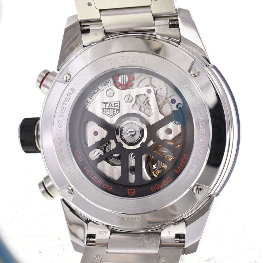 with paper TAG HEUER Carrera Caliber Heuer 02 CBG2011.BA0662 skeleton Dial Automatic Men's
 Watch B#146968