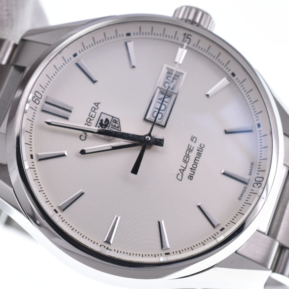 with paper TAG HEUER Carrera WAR201B.BA0723 Caliber 5 Silver Dial Automatic Men's
 Watch K#146972