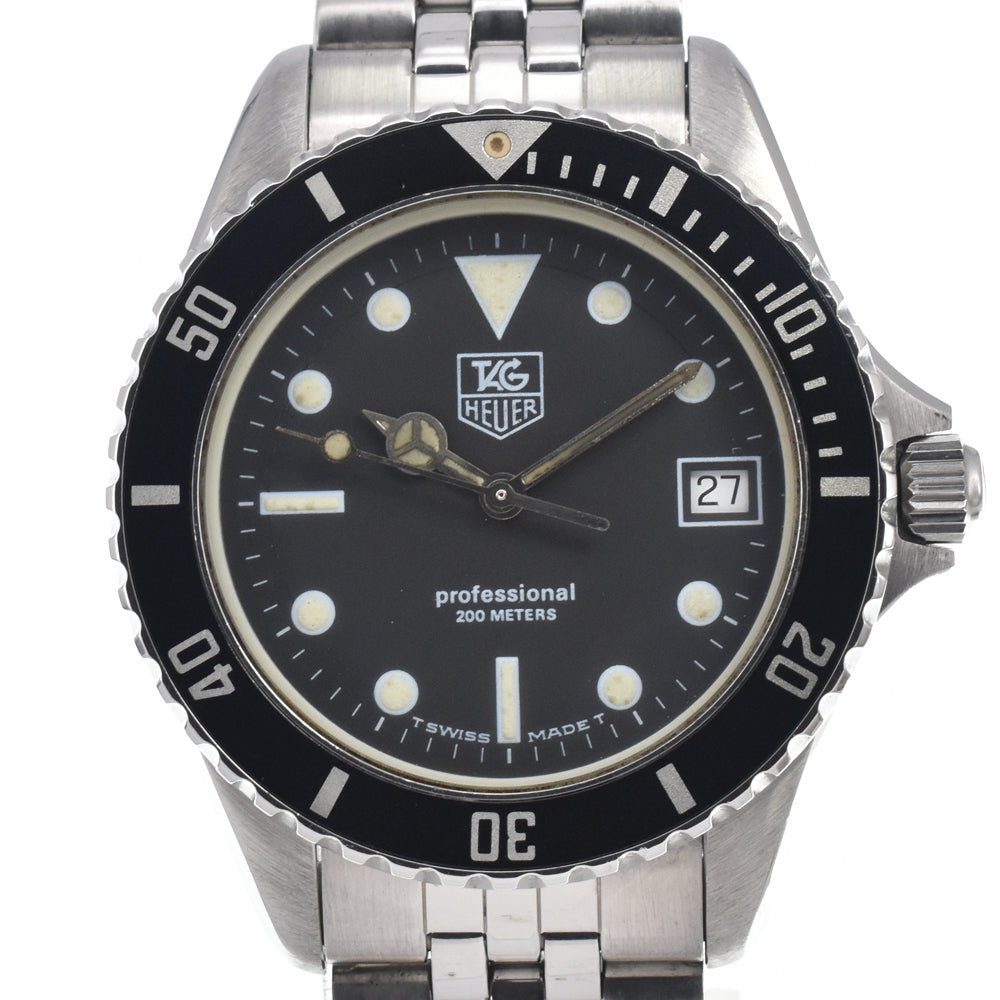 TAG HEUER Professional 200 m 980.013B black Dial Quartz Men's
 Watch E#146973