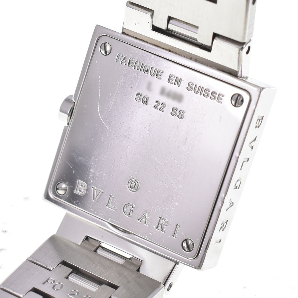 BVLGARI Quadlard SQ22SS black Dial Quartz Ladies
 Watch C#146974