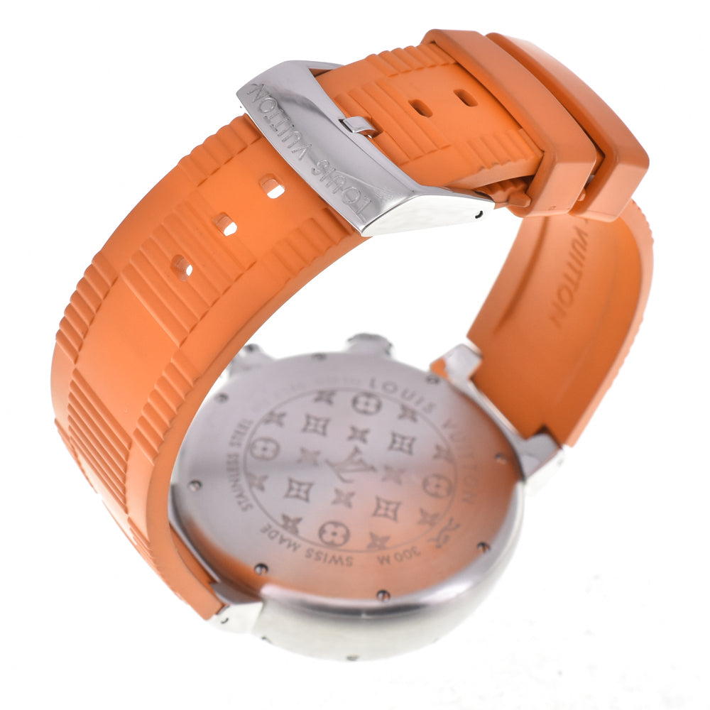 with paper LOUIS VUITTON Tambour Diving Q103M Silver Dial Automatic Men's
 Watch E#146977