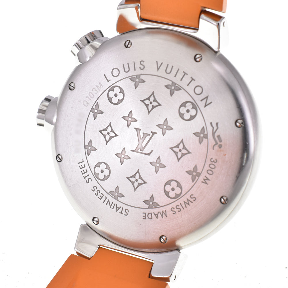 with paper LOUIS VUITTON Tambour Diving Q103M Silver Dial Automatic Men's
 Watch E#146977