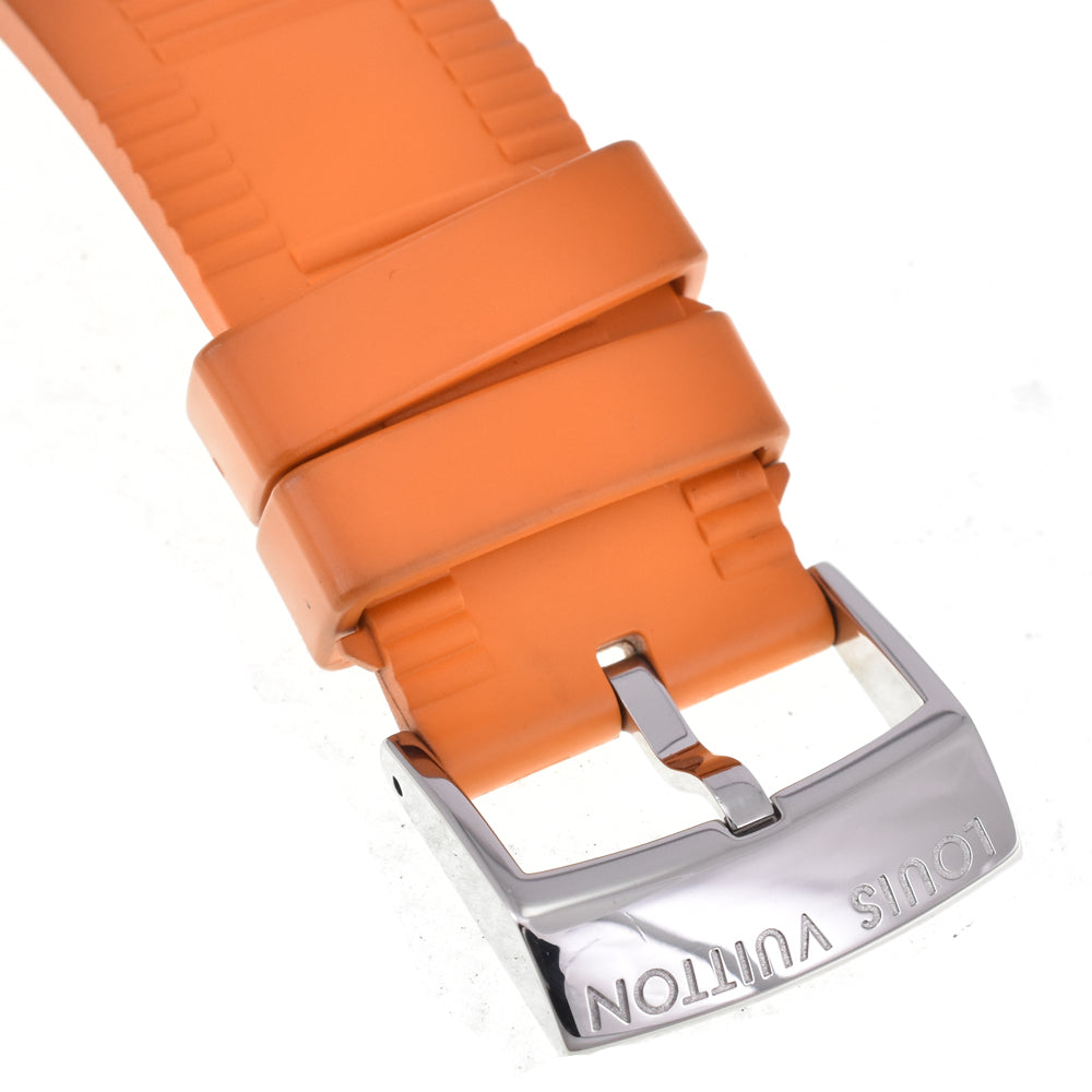 with paper LOUIS VUITTON Tambour Diving Q103M Silver Dial Automatic Men's
 Watch E#146977