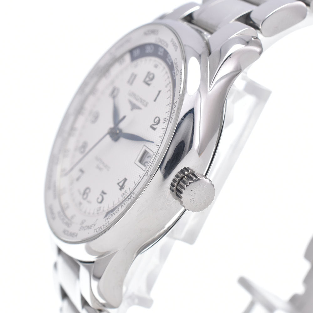 LONGINES Master Collection World Timer L2.631.4.70.6 GMT white Dial Automatic Men's
 Watch P#146979