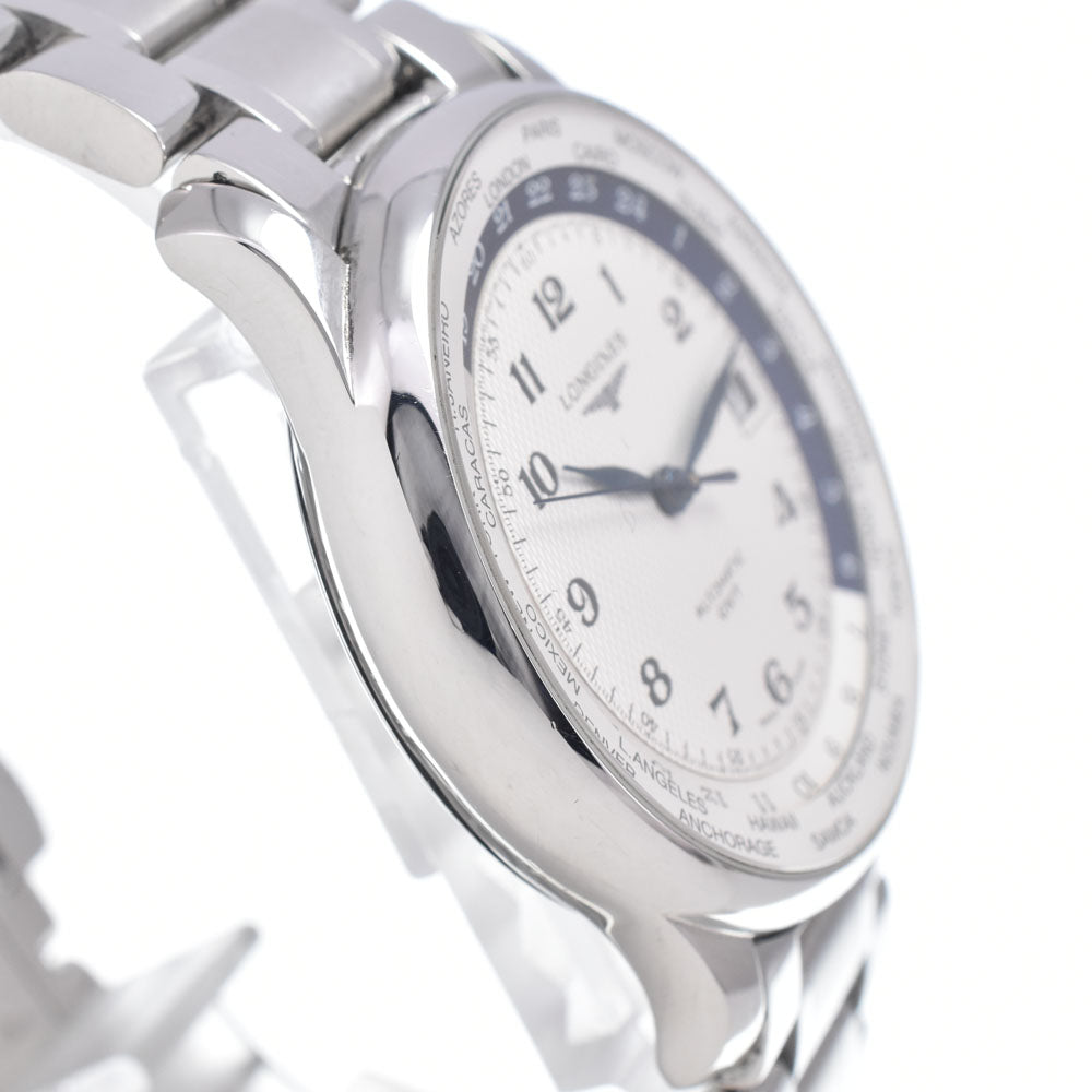 LONGINES Master Collection World Timer L2.631.4.70.6 GMT white Dial Automatic Men's
 Watch P#146979