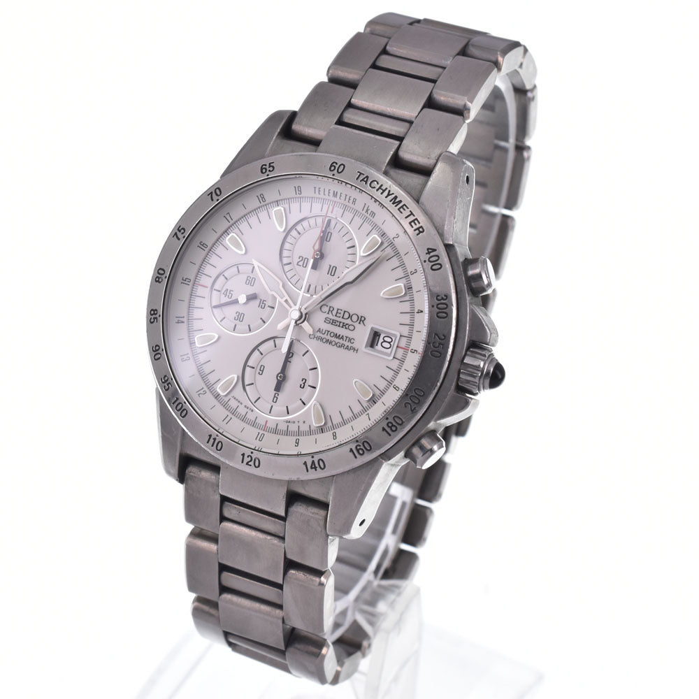 with paper SEIKO CREDOR Phoenix 6S78-0A20 Chronograph Date white Dial Automatic Men's
 Watch L#146982