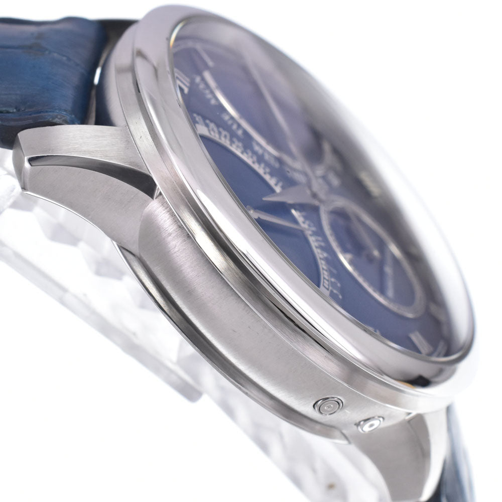 with paper MAURICE LACROIX Masterpiece MP6608-SS001-410-1 Moon Phase Retrograde blue Dial Automatic Men's
 Watch N#146990