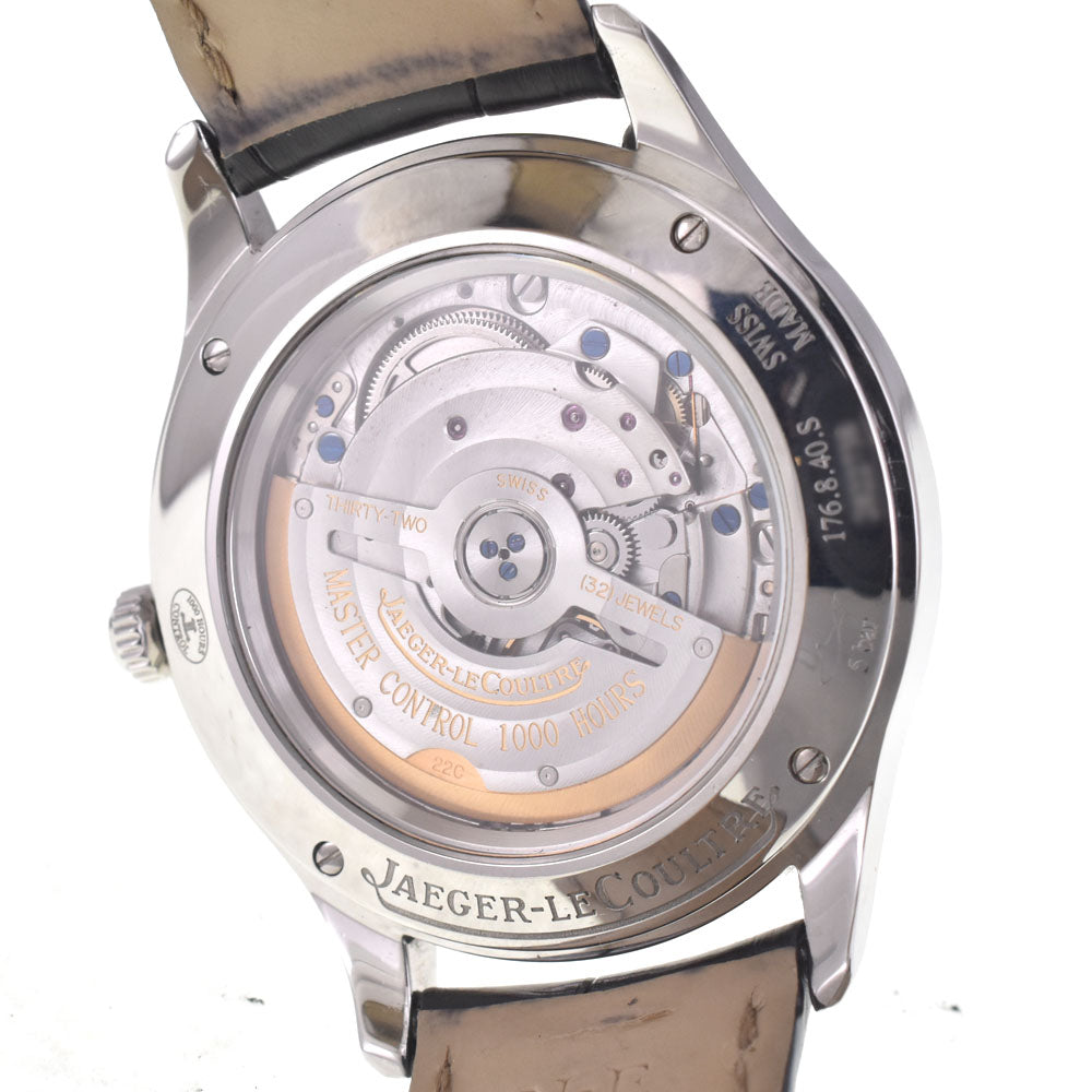 with paper JAEGER-LECOULTRE Master control Q1548420/176.8.40.S Date Silver Dial Automatic Men's
 Watch I#146999