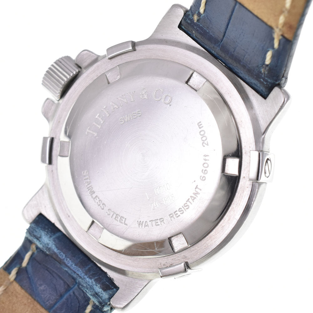 with paper TIFFANY&Co. Diver watch L0710 Navy Dial Quartz Ladies
 Watch C#147001