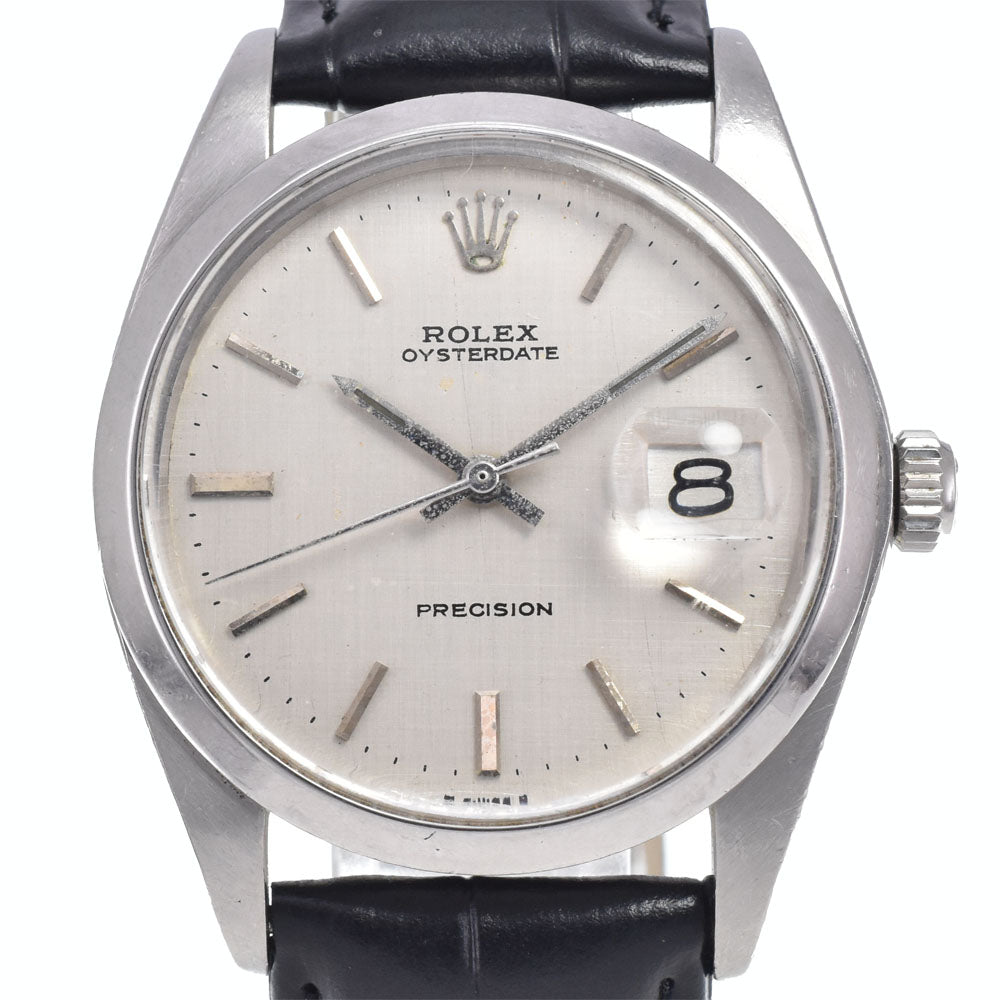 ROLEX Oyster Date Precision 6694 vintage Cal.1225 Silver Dial Hand Winding Men's
 Watch N#147003