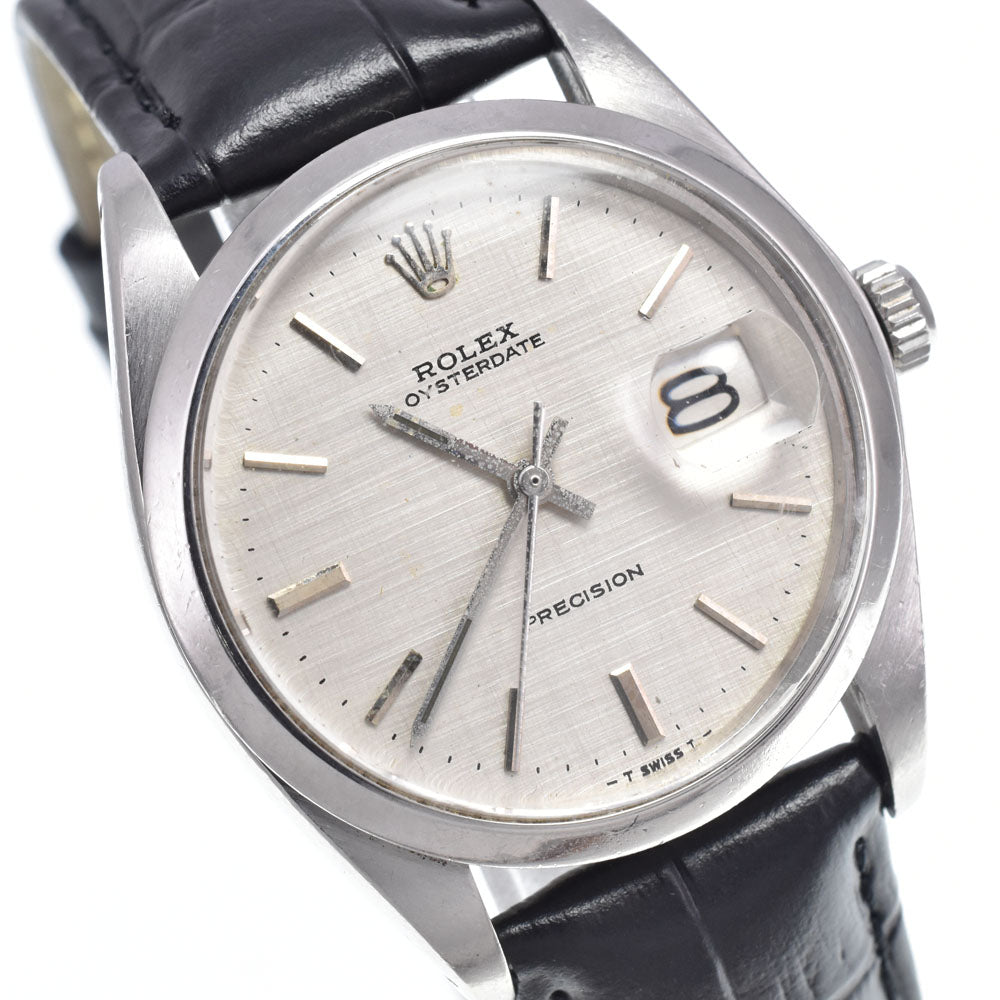 ROLEX Oyster Date Precision 6694 vintage Cal.1225 Silver Dial Hand Winding Men's
 Watch N#147003